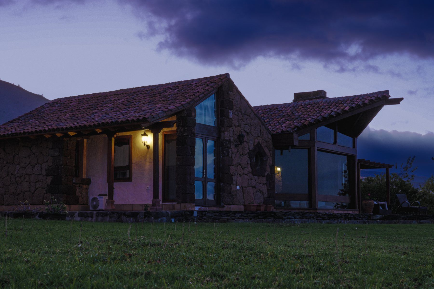 Villa secure at night